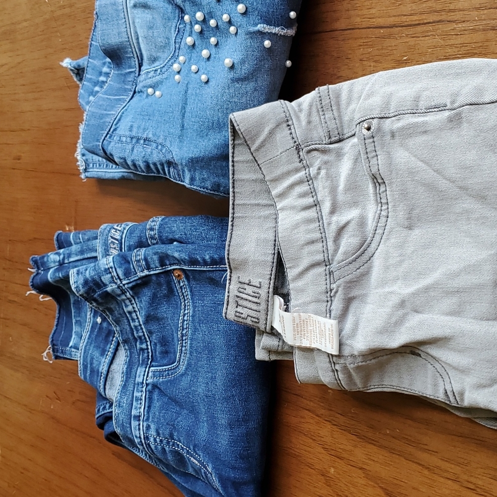 3 pair of Justice girls jeggings